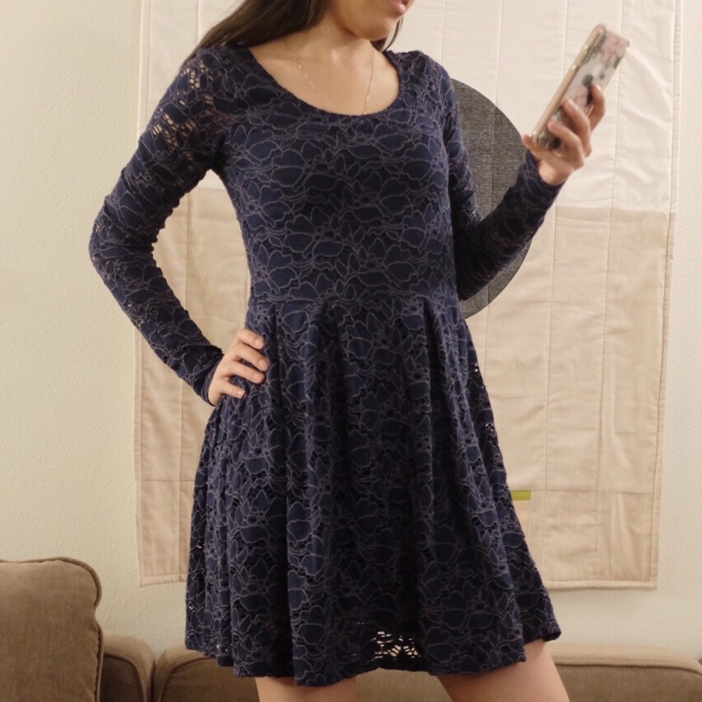 Free People Pattern Lace Dress